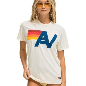 aviator nation cream t shirt